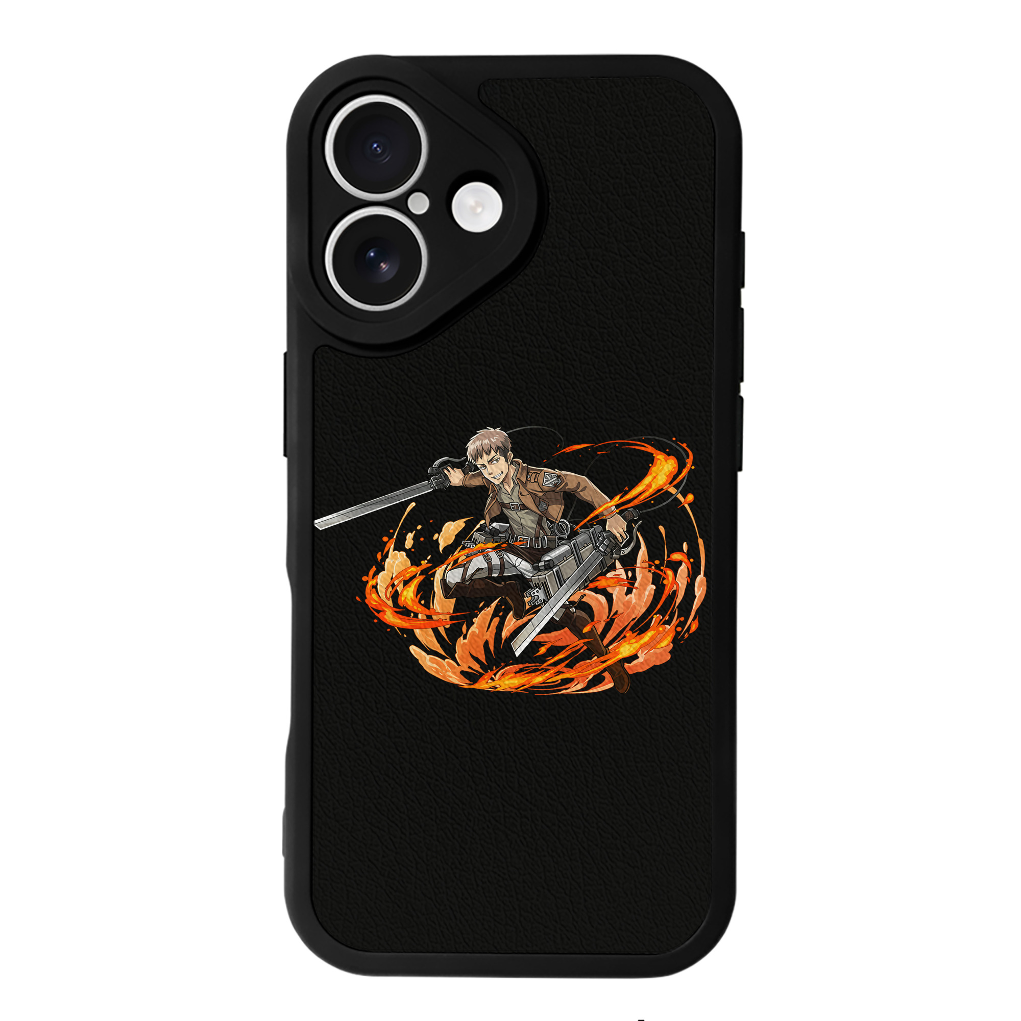 （画像用） 進撃の巨人 ジャン・キルシュタイン Attack on Titan Jean Kirstein 【iPhone 16シリーズ対応】シリコンスマホケース（レザー調） 材質：シリコン